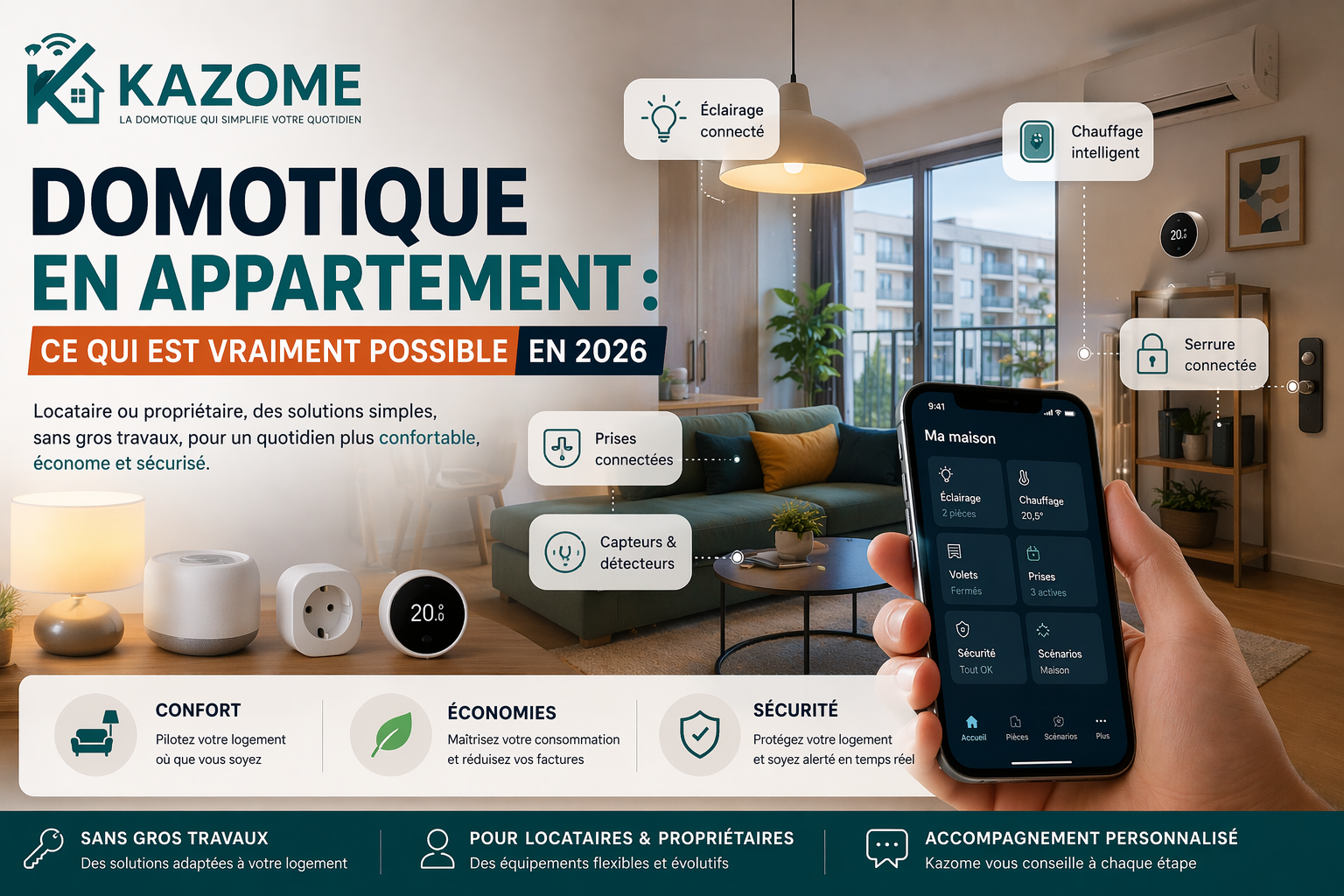 Domotique en appartement : ce qui est vraiment possible en 2026
